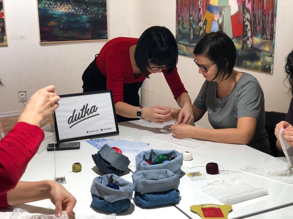 Workshop šitia vrecúšok zo záclon - 13.11.2018