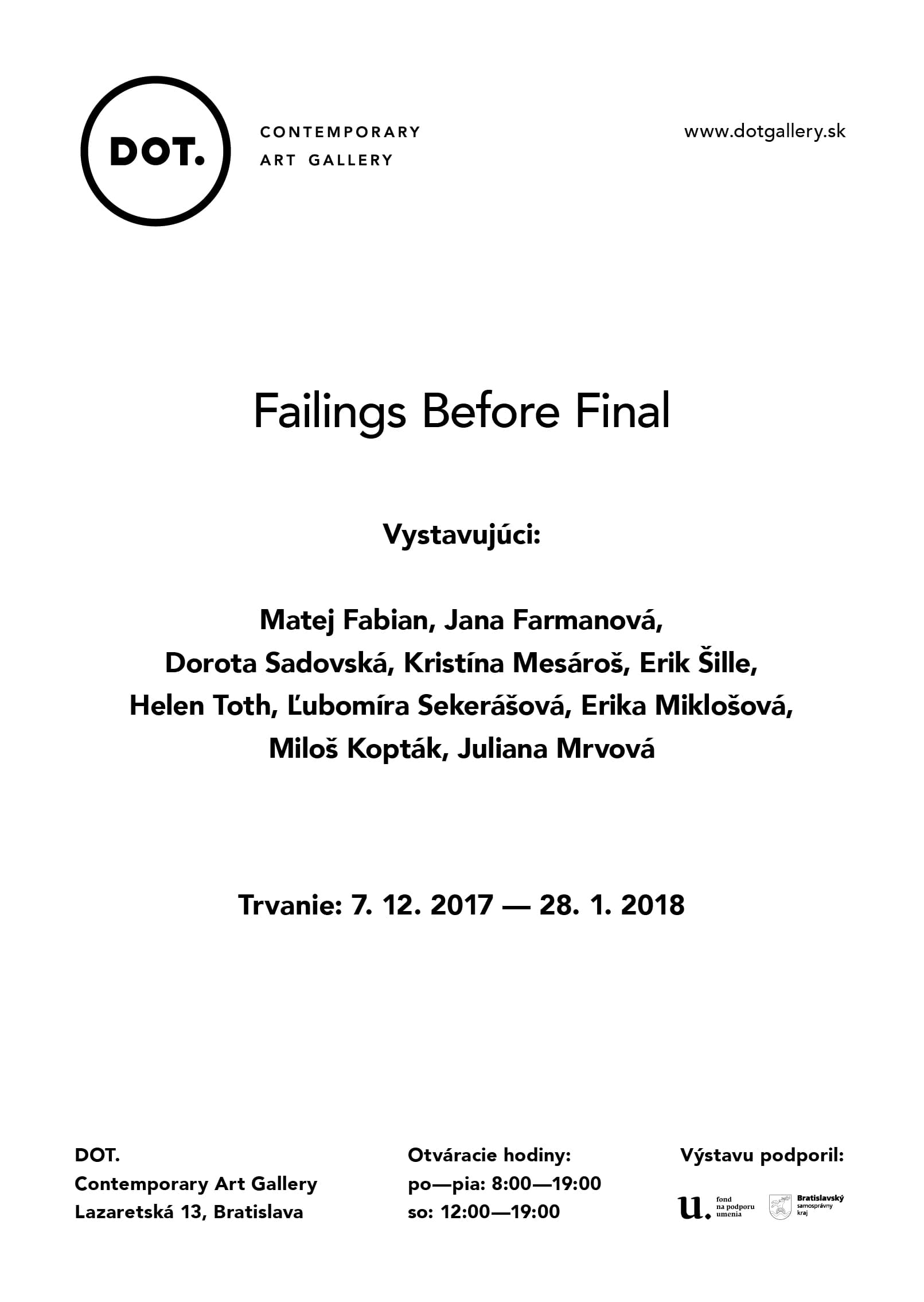 Failings before final !